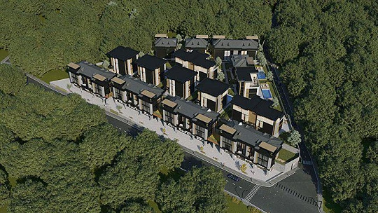 Комплекс вилл с садами и живописными видами рядом с центром Стамбула, Турция