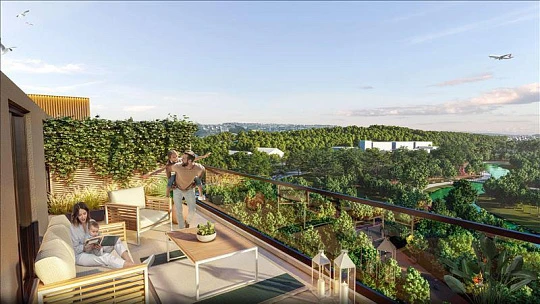 Новая резиденция с бассейнами рядом с аэропортом и автомагистралью, Стамбул, Турция