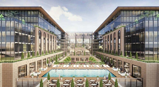 Новая большая резиденция с отелями и гаванями для яхт в самом центре Стамбула, Турция