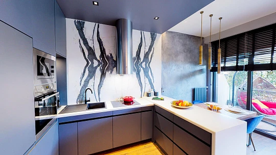 Просторные светлые апартаменты с широкими балконами в новом жилом комплексе, Стамбул, Турция