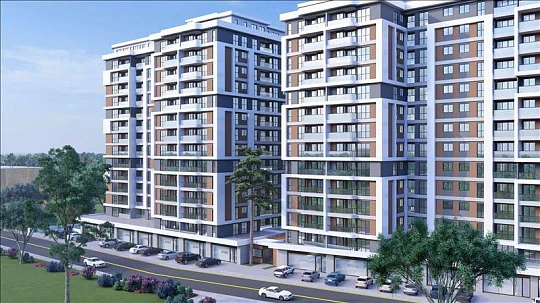 Новая резиденция с зеленой зоной и спа рядом с озером, Стамбул, Турция