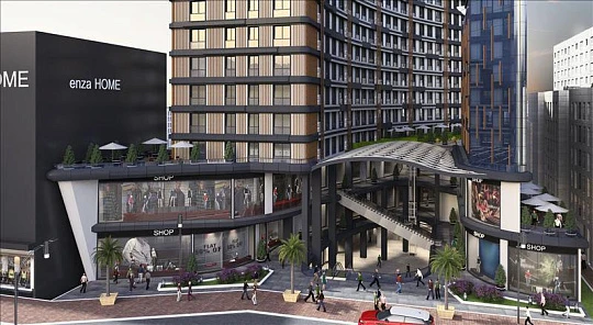 Охраняемая резиденция с бассейном и тренажерным залом рядом со станцией метро, Стамбул, Турция