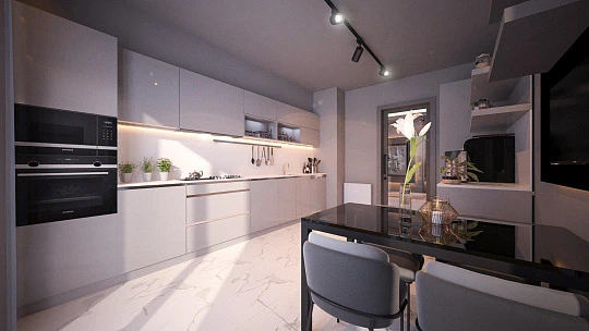 Просторные апартаменты с бассейнами и видом на озеро, Стамбул, Турция