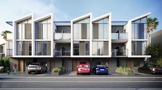 Таунхаусы с видом на сад, рядом с лесом и озером, Бахчешехир, Стамбул, Турция