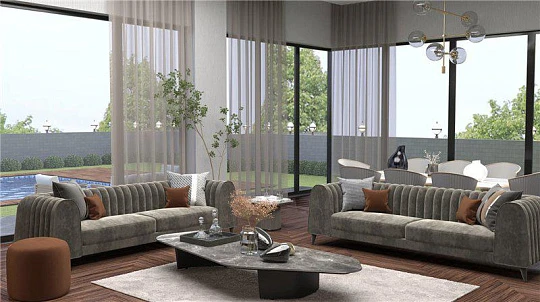 Комплекс вилл с бассейнами, садами и панорамными видами, Стамбул, Турция