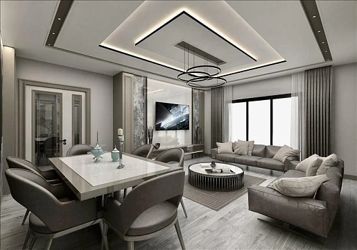 Новая малоэтажная резиденция с бассейнами в живописном районе, Стамбул, Турция