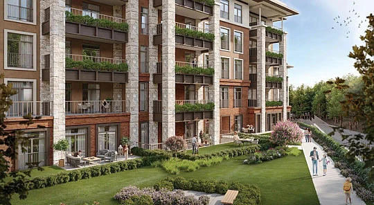 Просторные квартиры в экологически чистом и зелёном районе рядом с лесом, Гёктюрк, Стамбул, Турция