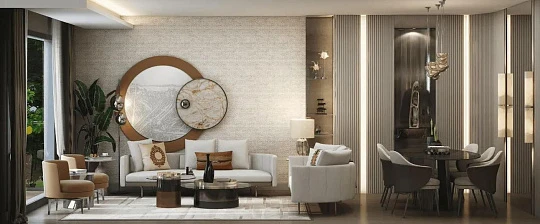 Новая охраняемая резиденция с бассейнами, зелеными зонами и фитнес-центром, Стамбул, Турция