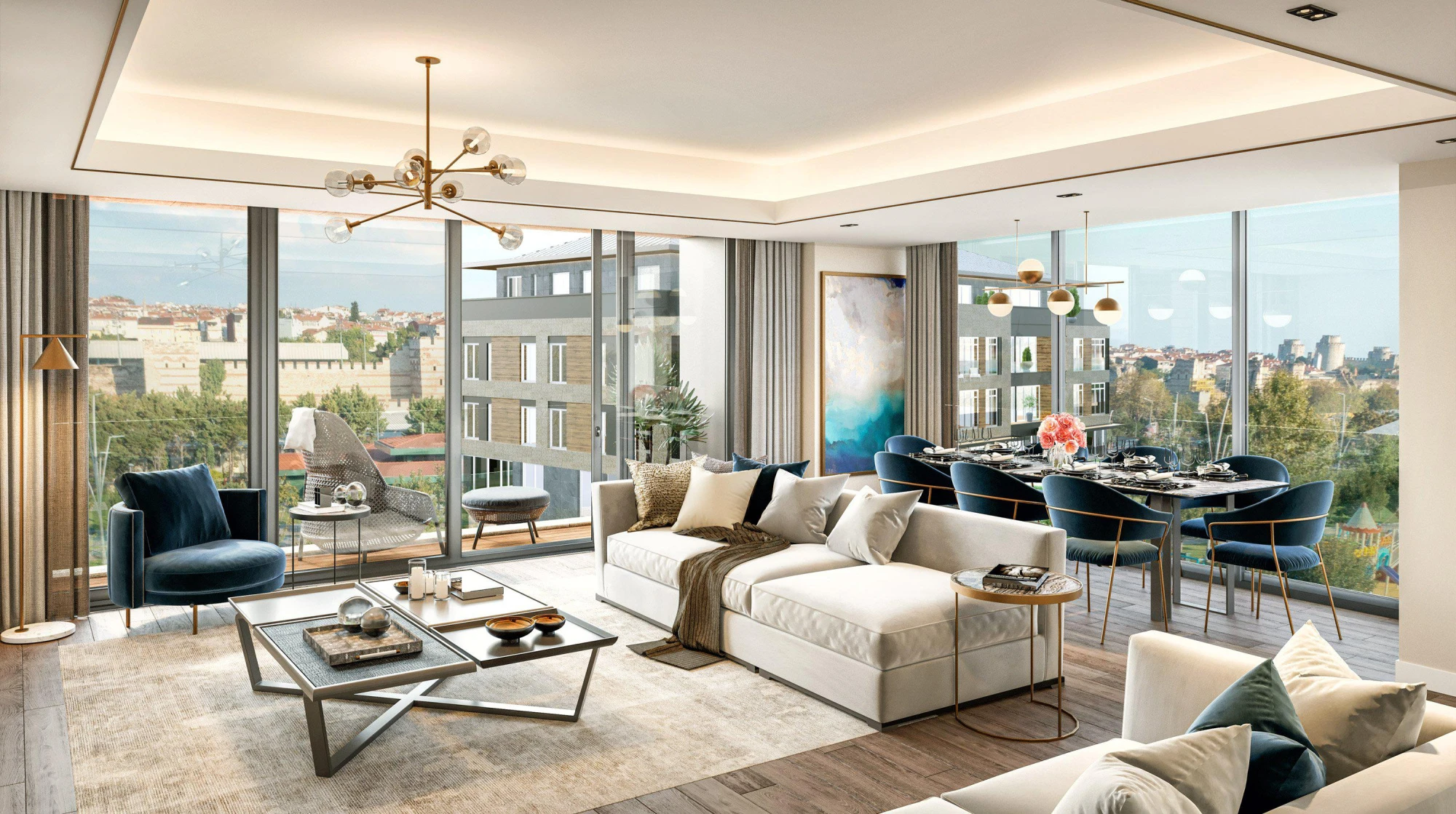 Новая резиденция с бассейном, тренажерным залом и кинотеатром, Стамбул, Турция