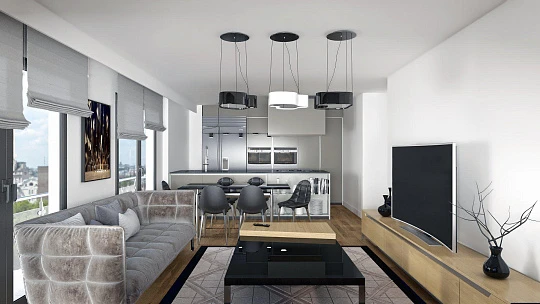 Новые квартиры для получения ВНЖ и гражданства в престижном районе, Стамбул, Турция