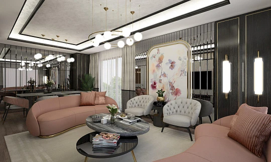 Современные апартаменты в резиденции с бассейном и тренажерным залом, Стамбул, Турция