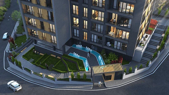 Апартаменты для семейного отдыха, с парком и детскими площадками, Кягытхане, Стамбул, Турция