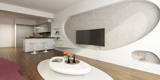 Современная резиденция с панорамным видом на город в центре делового района Шишли, Стамбул, Турция