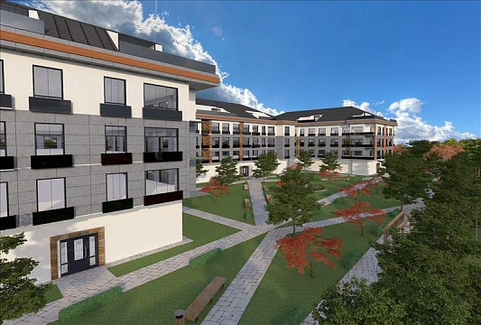 Малоэтажная резиденция с круглосуточной охраной недалеко от моря, Стамбул, Турция