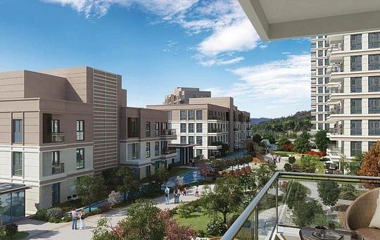 Резиденция с бассейном, зелеными зонами и кинотеатром, Стамбул, Турция