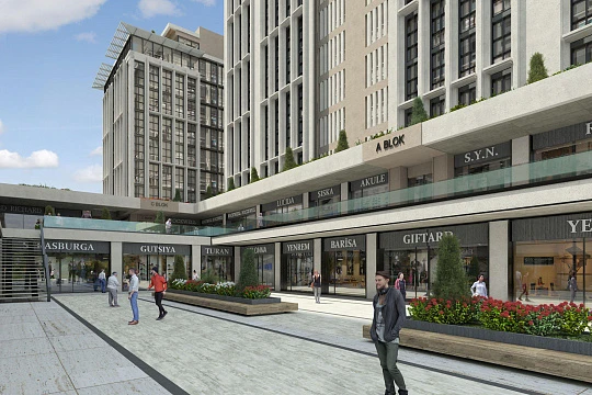 Жилой комплекс рядом с парками, торговыми центрами и станцией метробуса, Бейликдюзю, Стамбул, Турция
