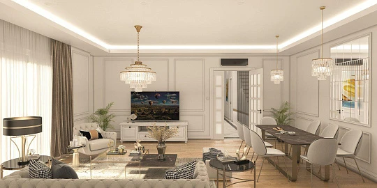 Новый комплекс вилл с круглосуточной охраной рядом с озером Бахчешехир и автомагистралью, Стамбул, Турция