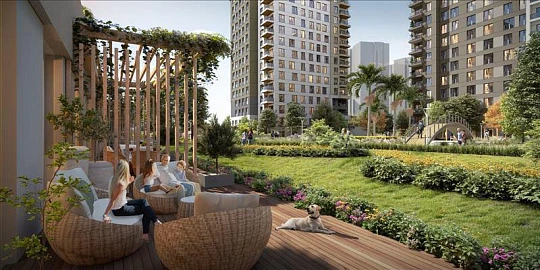 Новая резиденция с бассейнами, зелеными зонами и спа-центром рядом с автомагистралями, Стамбул, Турция