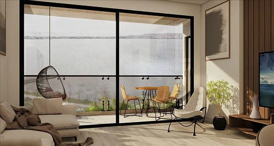 Резиденция с зеленой зоной рядом с побережьем, в центре Стамбула, Турция