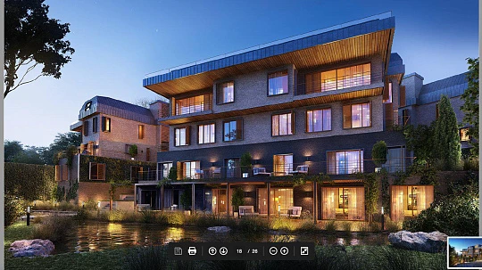 Жилой комплекс с бассейном, садом, небольшими озерами, в тихом районе, Ускюдар, Стамбул, Турция