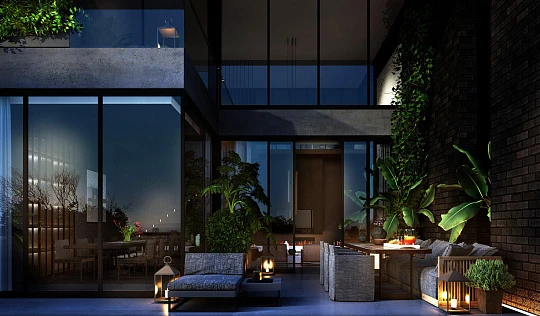 Апартаменты с просторными балконами и террасами, с видом на море, город, парк и лес, Стамбул, Турция