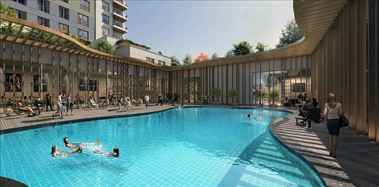 Новая резиденция с бассейнами, зелеными зонами и спа-центром рядом с автомагистралями, Стамбул, Турция