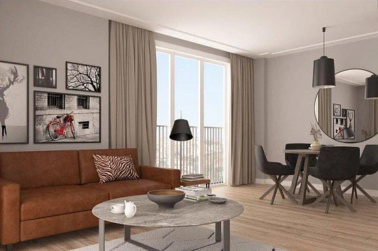 Резиденция с фитнес-клубом и кафе рядом с главной деловой улицей Стамбула, Турция