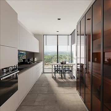 Новая резиденция с бассейном и зелеными зонами рядом с лесом, Стамбул, Турция