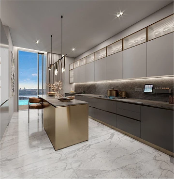 Элитные апартаменты с террасами и собственными бассейнами в престижном районе, Стамбул, Турция