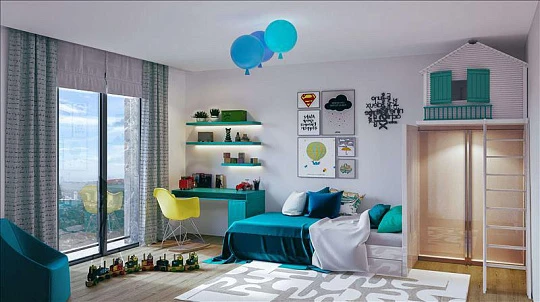 Новая резиденция с бассейном и обслуживанием рядом со станцией метро, в спокойном престижном районе, Стамбул, Турция