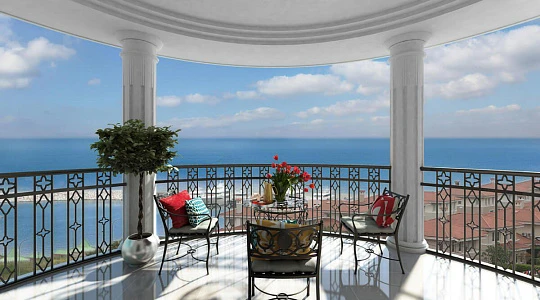 Просторные виллы с бассейнами и террасами, рядом с пристанью для яхт, Стамбул, Турция