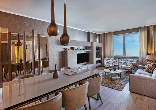 Новые апартаменты в высотной резиденции с бассейнами и спа, Стамбул, Турция