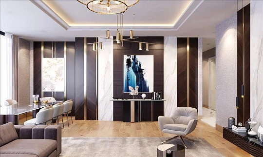 Новая резиденция с бассейном, ресторанами и торговым центром, Стамбул, Турция