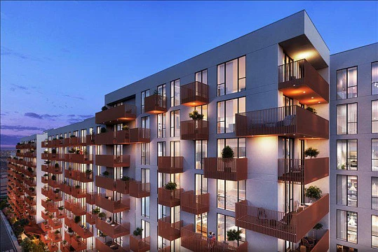 Новая резиденция с фитнес-центром и парковкой рядом с автомагистралями, Стамбул, Турция