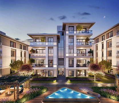 Новая резиденция с садом, бассейном и фитнес-центром недалеко от центра города и аэропорта, Стамбул, Турция