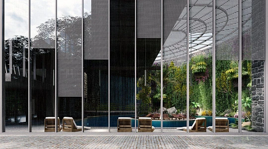 Апартаменты с просторными балконами и террасами, с видом на море, город, парк и лес, Стамбул, Турция