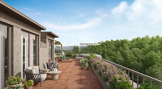 Просторные квартиры в экологически чистом и зелёном районе рядом с лесом, Гёктюрк, Стамбул, Турция