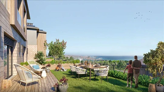 Новый комплекс вилл с бассейном и спортивным клубом, Стамбул, Турция