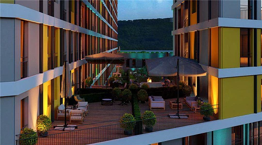 Новая резиденция с бассейном и ресторанами рядом с аэропортом, Стамбул, Турция