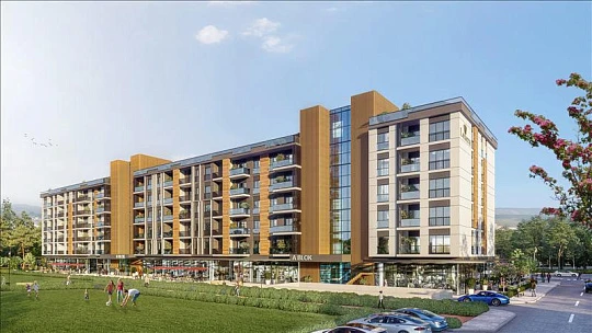 Новая резиденция с бассейнами рядом с аэропортом и автомагистралью, Стамбул, Турция