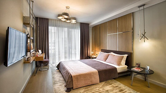 Современная комфортабельная резиденция с бассейнами и спортивными площадками, Стамбул, Турция