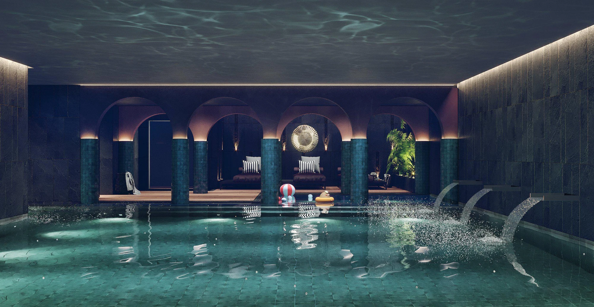 Элитная резиденция с бассейнами и спа-центром, район Бахчелиэвлер, Стамбул, Турция