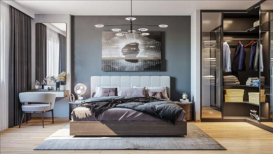 Резиденция с бассейном, рестораном и зонами отдыха рядом с автомагистралями и морем, Стамбул, Турция