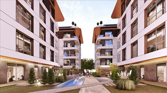 Новая резиденция с садом рядом со станцией метро, Стамбул, Турция